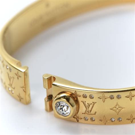 louis vuitton brass monogram nanogram cuff bracelet m gold|Nanogram Cuff S00 .